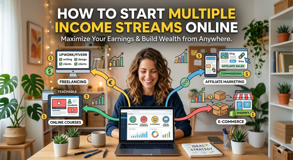 How to Start Multiple Income Streams Online