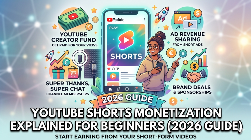 YouTube Shorts Monetization Explained for Beginners (2026 Guide)